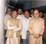 Abhijit-Banerjee-pandit-Ravishankar-Ananda-Gopal-Bandyopadhyay-ji-vinay-bharatram-ji-sitarist-Kushal-Das-at-ITCSRA-at-Delhi